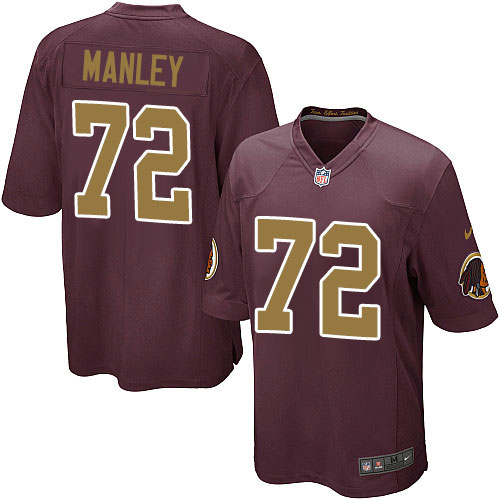 Men's Game Dexter Manley Nike Jersey Burgundy Red Alternate - #72 80th Anniversary NFL Washington Redskins